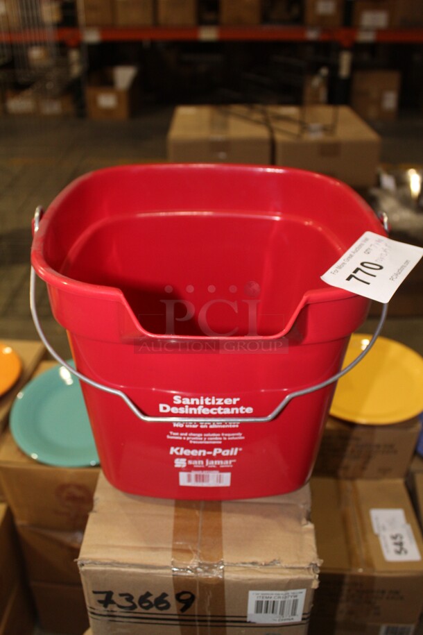 NEW! 7 Kleen Pail Buckets. 12x12x9.5. 7X Your Bid - Image 1 of 2