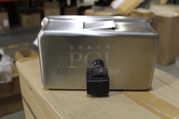 NEW IN BOX! 1 Bobrick B-2112 Commercial Stainless Steel Soap Dispenser. 8x4.75x3.5 