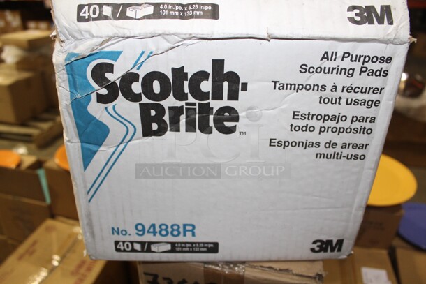 NEW IN BOX! 3 Boxes (40 Each) Scotch Brite 9488R All Purpose Scouring Pads. 3X Your Bid! - Image 2 of 3