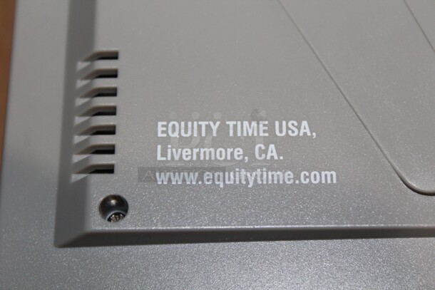 NEW IN BOX! 11 Equity Time Digital Wall Mount Clock, Thermometer And Calendar. 8.5x9x1. 11X Your Bid! - Image 2 of 2