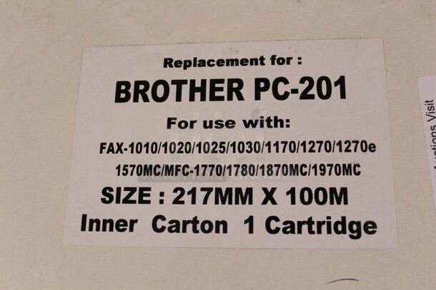 NEW IN BOX! 3 Brother PC-201 Toner Cartridges. 3X Your Bid!  - Image 2 of 2
