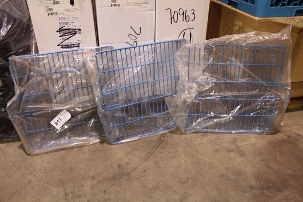 NEW! 3 Blue Cooler/Freezer Racks. 21x18x2. 3X Your Bid!  - Image 1 of 4