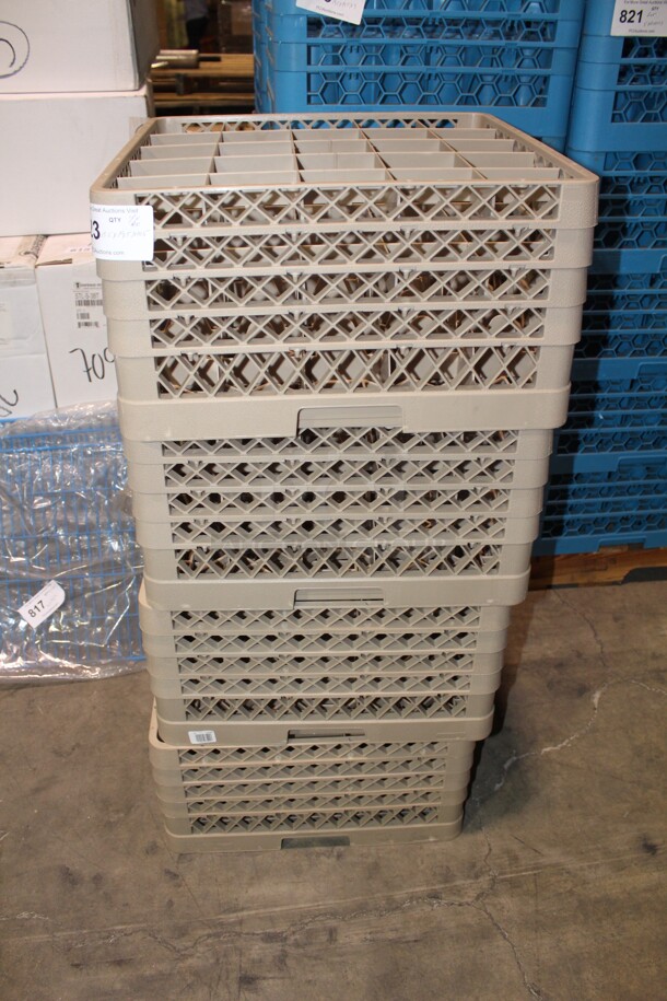 NEW! 4 Glass Crates. 19.25x19.25x10.5. 4X Your Bid! 