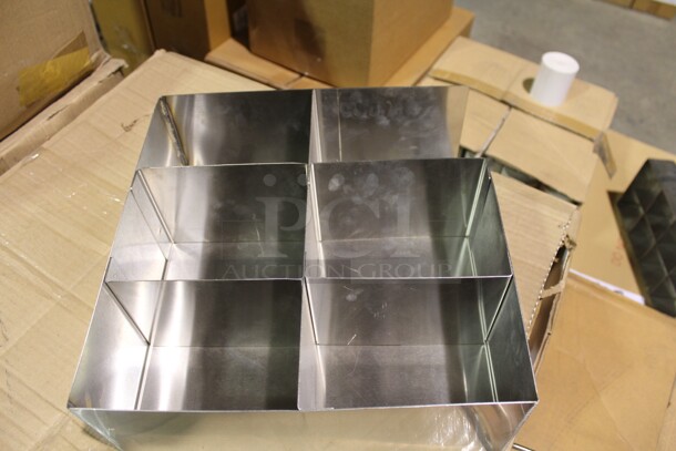 NEW! 11 Custom Commercial Stainless Steel Organizer. 13x5.5x13. 11X You Bid! - Image 3 of 4