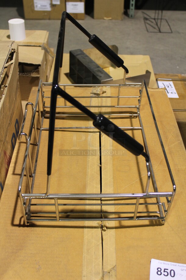 NEW! 3 Custom Stainless Steel Basket. 17x13x14.5. 3X Your Bid! - Image 2 of 2