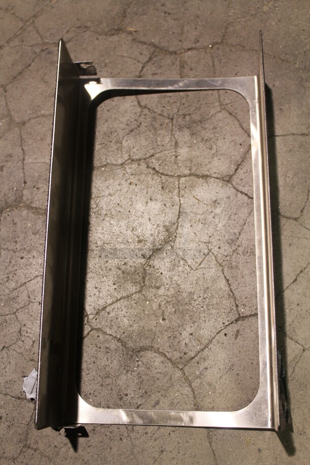 ALL ONE MONEY! 2 Custom Commercial Stainless Steel Corn Bag Stands. 7x13x3 - Image 2 of 3