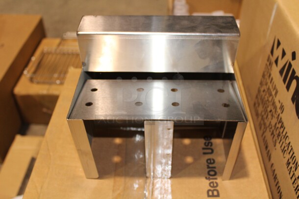 NEW! Custom Commercial Stainless Steel Organizer. 8.25x6x7. 4X Your Bid! 