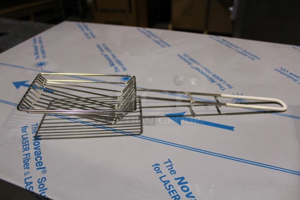 NEW! 34 Commercial Stainless Steel Fryer Skimmers. 18x4.5x2 34X Your Bid! 