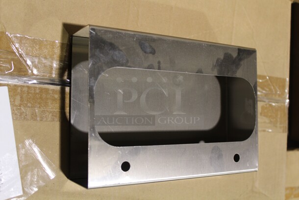 NEW! 5 Custom Commercial Stainless Steel Wax Paper Dispensers. 6x2x9. 5X Your Bid!  - Image 2 of 2