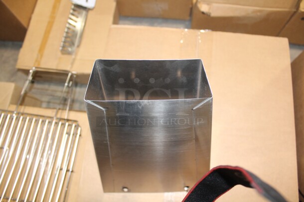 NEW! 5 Custom Commercial Stainless Steel Ice Scoop Holders. 9x6x11.5. 5X Your Bid! - Image 3 of 3