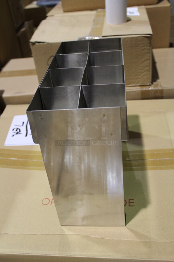 NEW! 7 Custom Commercial Stainless Steel Condiment Holder Tray Tops. 13x6.5x10.5. 7X Your Bid! - Image 2 of 2