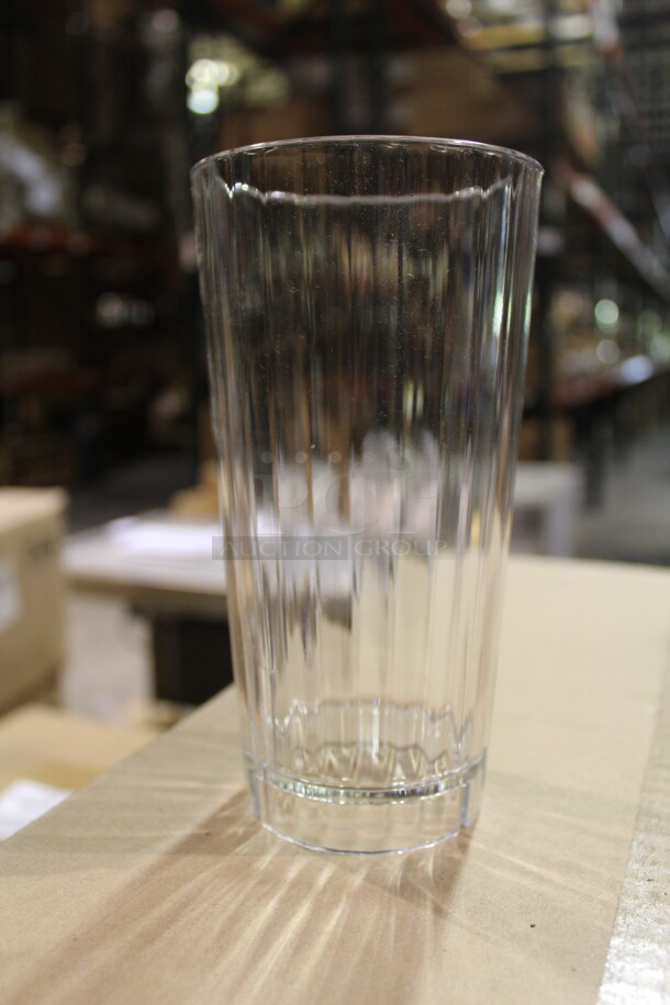 NEW IN BOX! 3 Boxes (36 Each) Cambro Huntington 22 Ounce Clear Plastic Tumblers. 3X Your Bid!  - Image 1 of 3