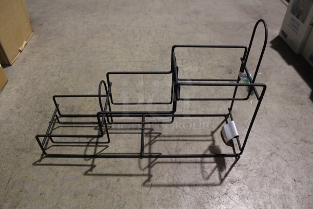 NEW! 3 Server Black Metal 3 Tier Chip/Snack Displays. 19x7.5x14. 3X Your Bid!  - Image 2 of 2