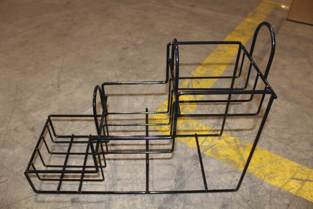 NEW! 15 Server Black Metal 3 Tier Chip/Snack Displays. 19x7.5x14. 15X Your Bid!  - Image 2 of 2