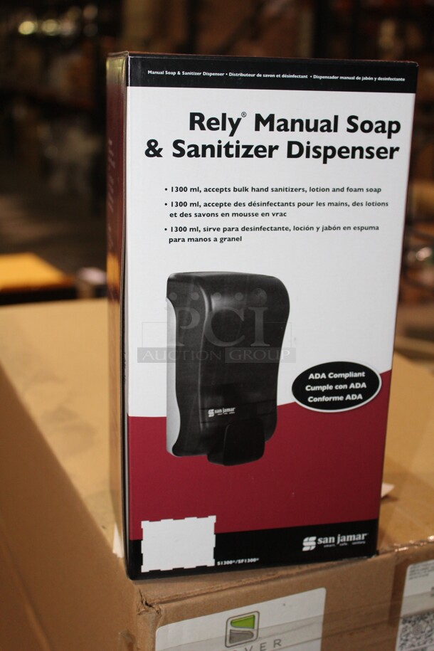 NEW IN BOX! 2 San Jamar Rely Manual Soap And Sanitizer Dispensers. 2x Your Bid! 