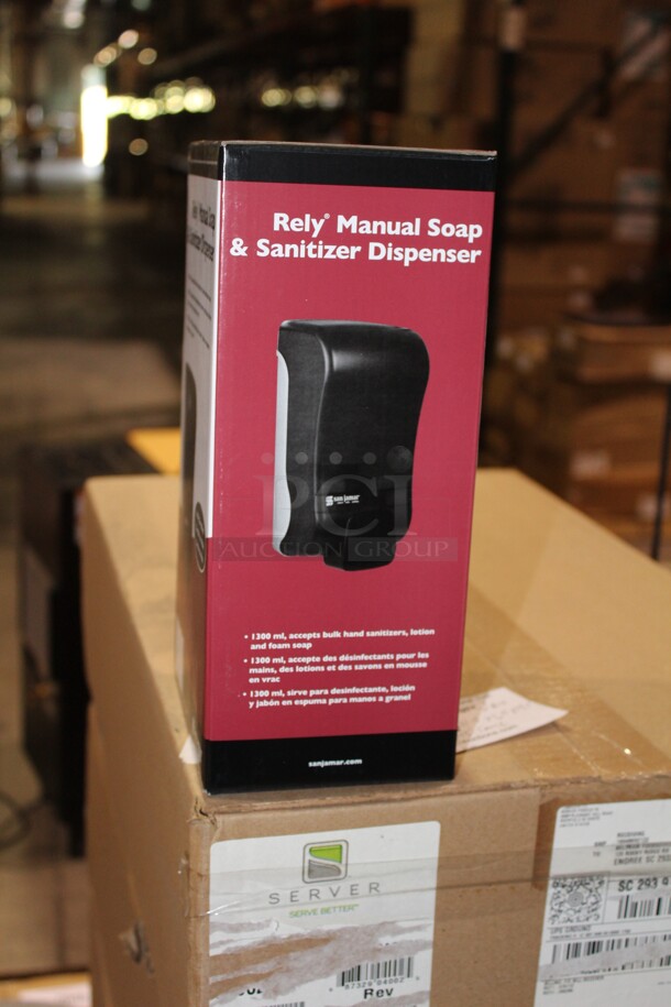 NEW IN BOX! 2 San Jamar Rely Manual Soap And Sanitizer Dispensers. 2x Your Bid!  - Image 2 of 2