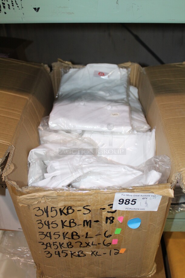 ALL ONE MONEY! White Chef's Coats. Various Sizes.  - Image 2 of 2
