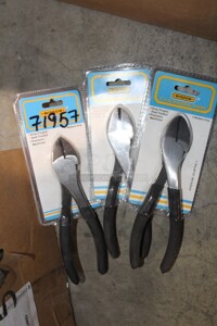 NEW! 3 Wisdom 7" H.D. Diagonal Pliers. 3X Your Bid! 