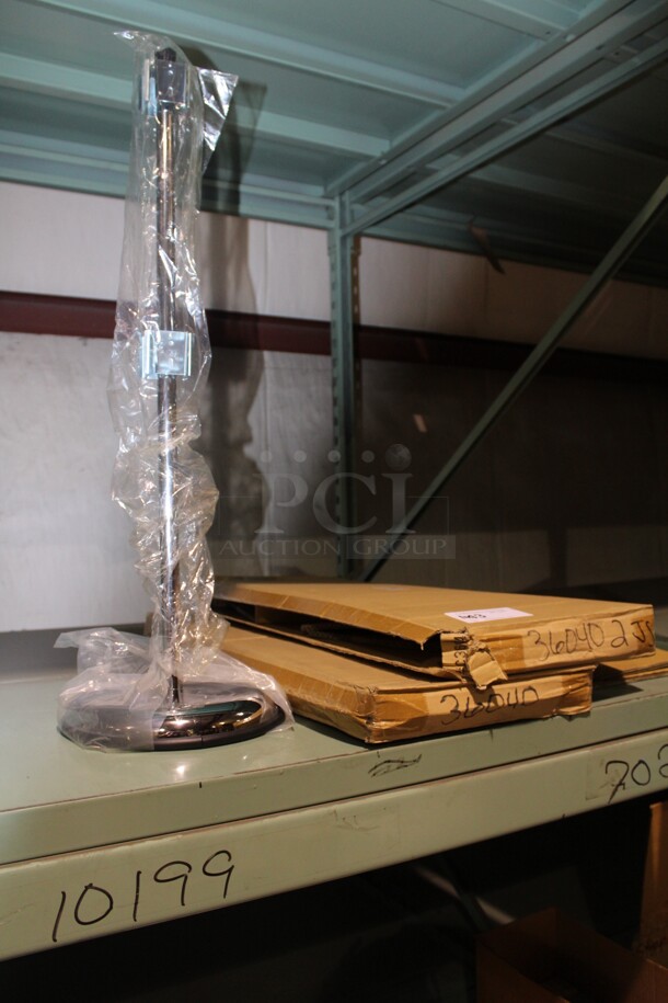 NEW! 2 San Jamar Commercial Revolving Cup And Lid Dispenser Stand. 2X Your Bid!  - Image 2 of 3