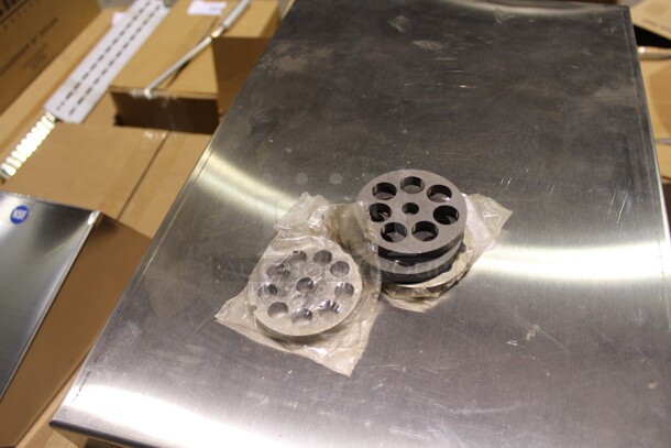 NEW! (4) Alfa 1/2 Inch Grinder Plate For Meat Grinder. 4X Your Bid!  - Image 1 of 1