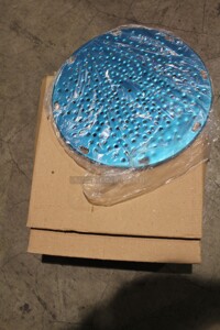 NEW IN BOX! 12 Alfa Commercial Stainless Steel Grater Plates For Meat/Cheese Slicer. 9x9x.5 12X Your Bid! 