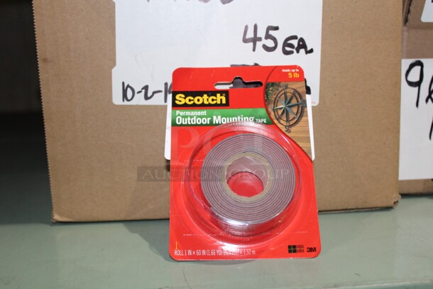 ALL ONE MONEY! Lot Of Scotch Outdoor Mounting Tape. 
