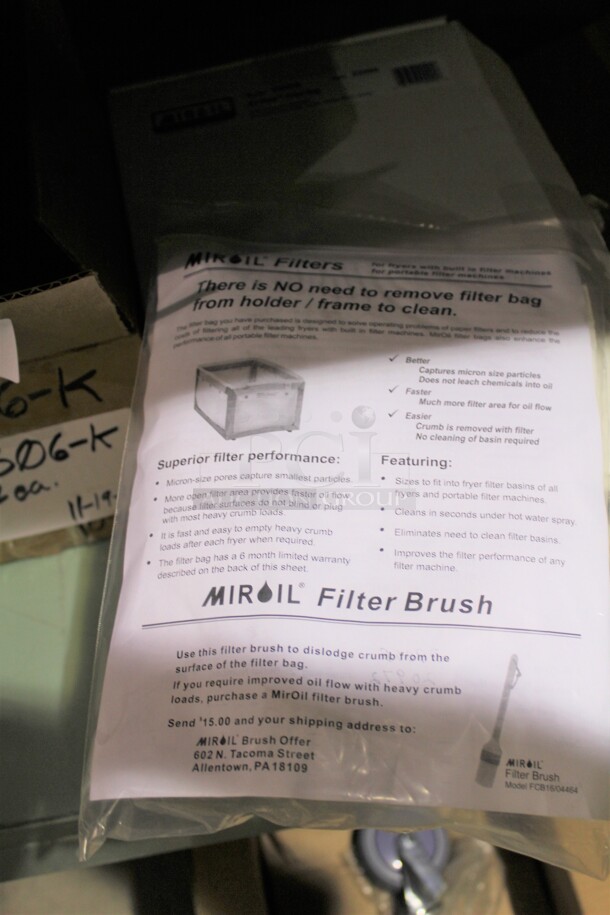 NEW! 5 Miroil D900B EZ Flow Basin Filter Bags. 15x12x10.25 5X Your Bid! 