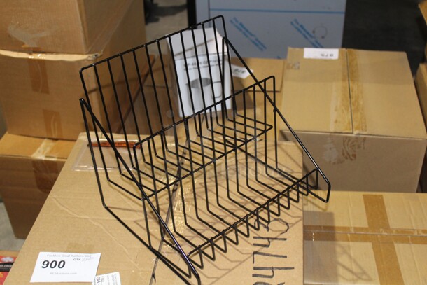 NEW IN BOX! 4 Black Wire Racks. 12x11x11. 4X Your Bid!  - Image 2 of 2