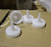 NEW! 6 Boxes Clear Squeeze Bottle Caps. 6X Your Bid! 