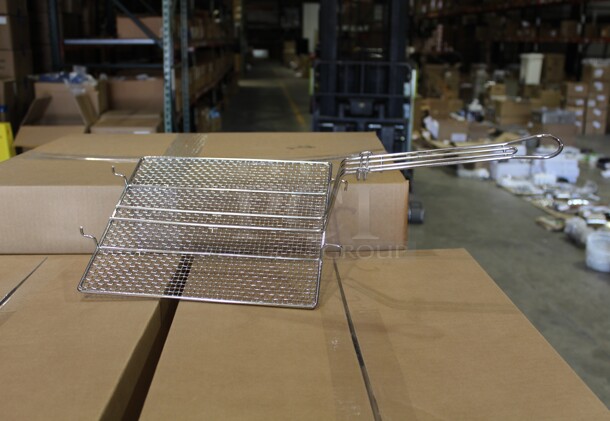NEW! 4 Commercial Stainless Steel Fryer Basket Lids. 10x10x21. 4X Your Bid!  - Image 2 of 2