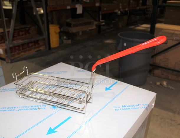 NEW! 90 Commercial Stainless Steel Fryer Baskets. 10x5.25x25. 90X Your Bid!  - Image 1 of 2