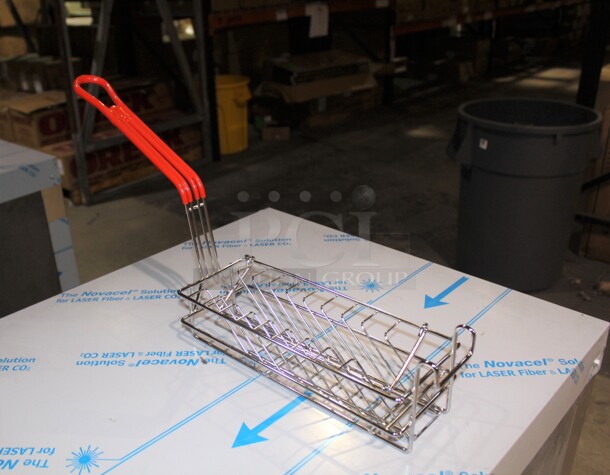 NEW! 90 Commercial Stainless Steel Fryer Baskets. 10x5.25x25. 90X Your Bid!  - Image 2 of 2
