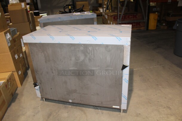 BRAND NEW!  Perlick Model SDBR48-1 Commercial REMOTE Cooled Sliding Glass Door Bar Back Refrigerator/Cooler. 48x24.75x38.5. 115V/60Hz. Condenser Not Included.  - Image 3 of 5