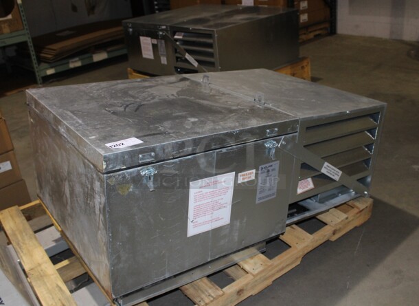 BRAND NEW! Kolpak Model PF094T3 Commercial Stainless Steel Indoor Use Freezer Unit Condenser For SELF CONTAINED Walk Ins. 53x33x19. 208-230V. 60Hz. 1 Phase. 
