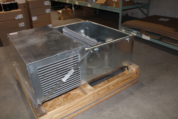 BRAND NEW! Kolpak Model PF144T3 Commercial Stainless Steel Indoor Use Freezer Unit Condenser For SELF CONTAINED Walk Ins. 53x42x19. 208-230V. 60Hz. 1 Phase.  - Image 3 of 6