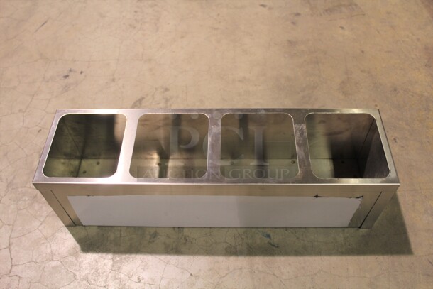 NEW! 32 Custom Commercial Stainless Steel Insert Holders. 26x7x7. 32X Your Bid! 