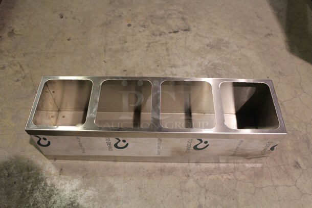 NEW! 32 Custom Commercial Stainless Steel Insert Holders. 26x7x7. 32X Your Bid!  - Image 2 of 2