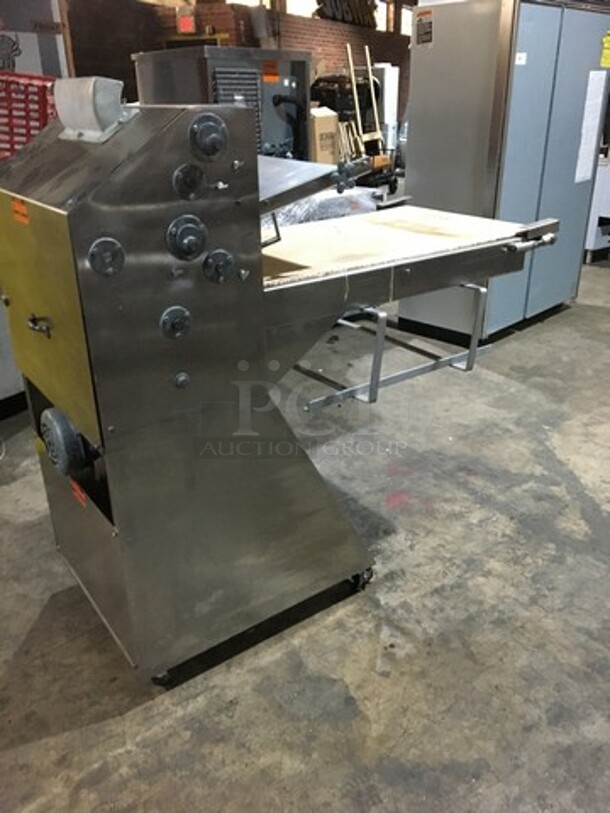 Acme Commercial Floor Style Heavy Duty Dough Sheeter! All Stainless Steel! Model 88 Serial 15139! 115V 1Phase! On Casters! - Image 3 of 12