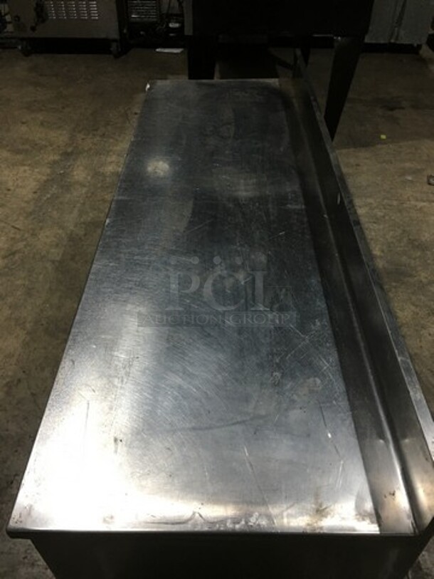 All Stainless Steel 4 Drawer Refrigerated Chef Base With Backsplash!  - Image 5 of 10