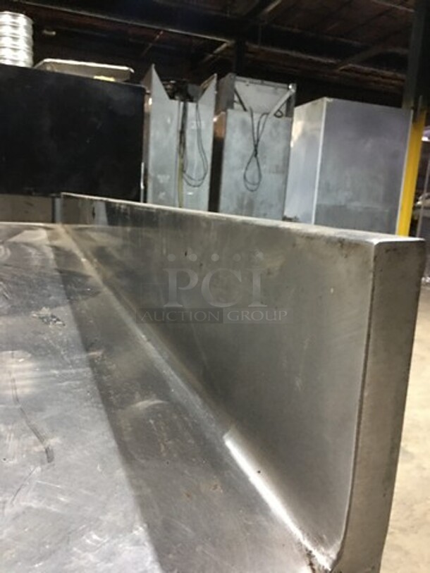 All Stainless Steel 4 Drawer Refrigerated Chef Base With Backsplash!  - Image 6 of 10