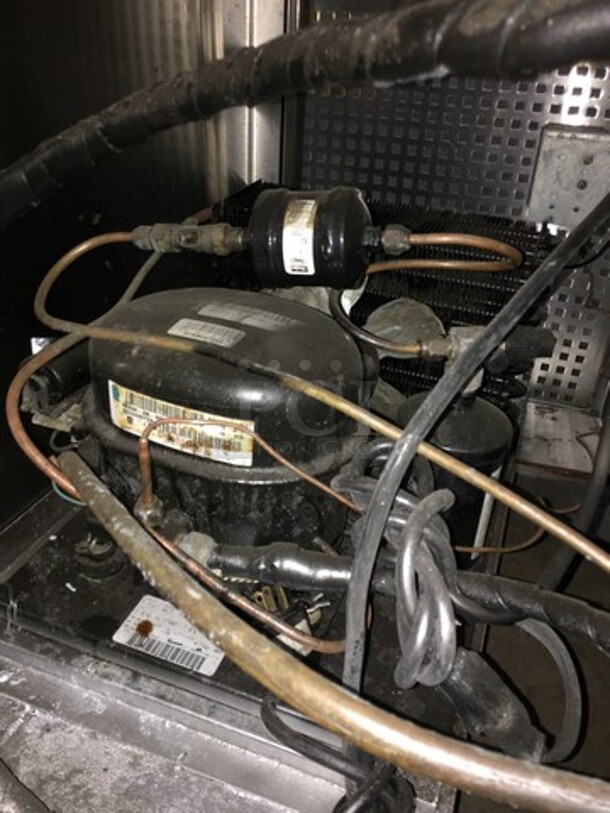 All Stainless Steel 4 Drawer Refrigerated Chef Base With Backsplash!  - Image 10 of 10