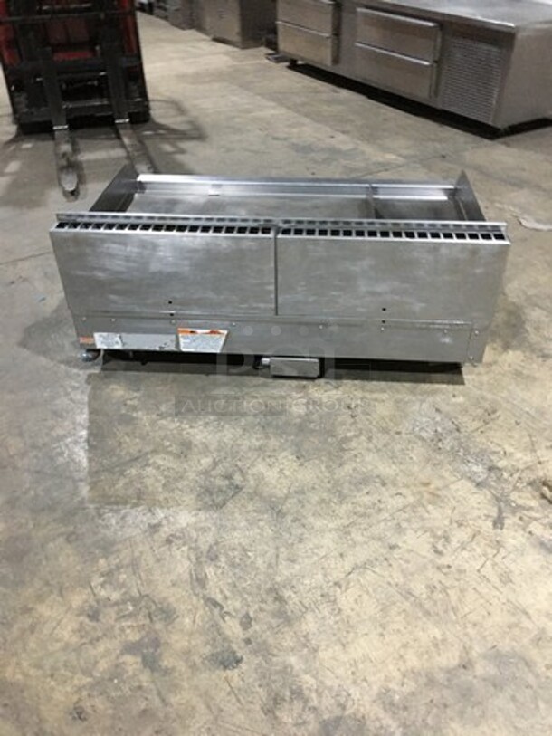 All Stainless Steel Natural Gas Powered 48 Inch Flat Griddle! With Backsplash!   - Image 3 of 9