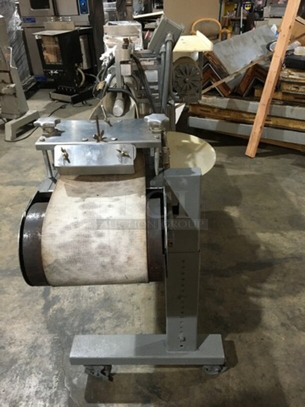 AM MFG Commercial Floor Style Bagel Divider/Former! All Stainless Steel! Model BF100 Serial F239! 220V 3Phase! On Commercial Casters! - Image 3 of 12