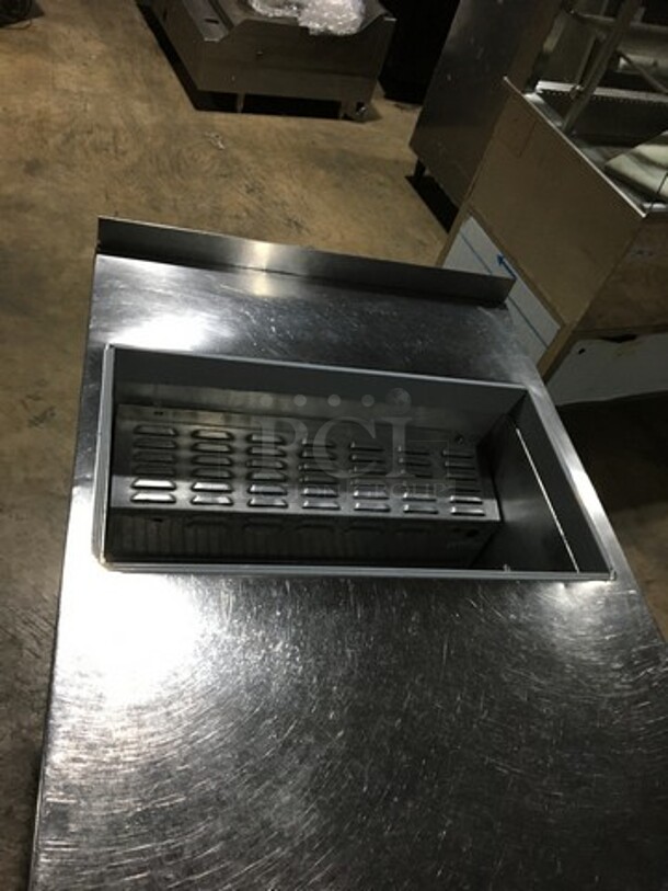 Continental Commercial Refrigerated Sandwich Prep Table! With Single Door Storage Space Underneath! All Stainless Steel! Serial 15125742! 115V 1Phase! On Casters! - Image 5 of 10