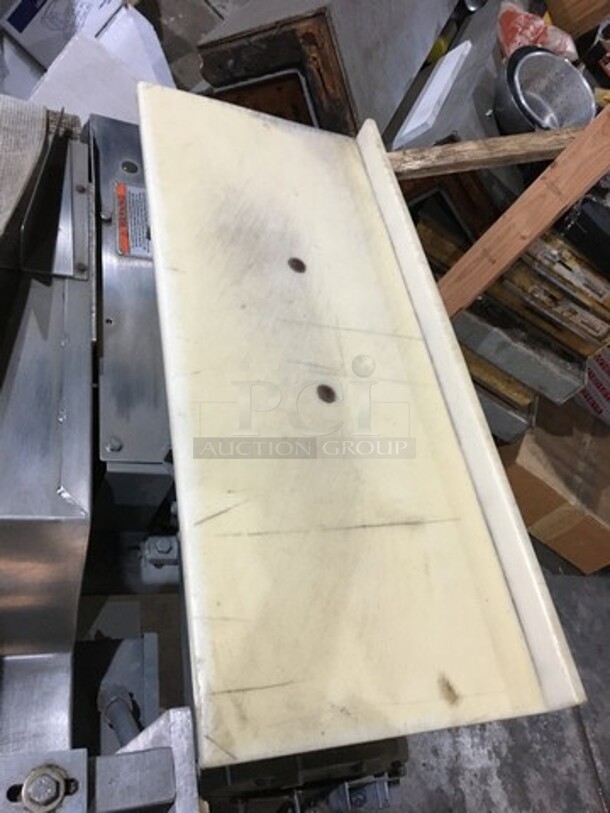 AM MFG Commercial Floor Style Bagel Divider/Former! All Stainless Steel! Model BF100 Serial F239! 220V 3Phase! On Commercial Casters! - Image 5 of 12