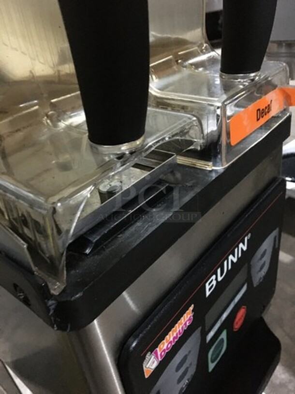 Bunn Commercial Countertop Dual Coffee Bean Grinder! All Stainless Steel! Model MHG! 120V 1Phase! - Image 7 of 11
