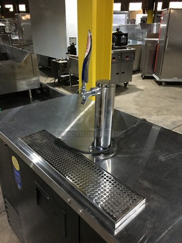 WOW! Everest Commercial Refrigerated Single Tap Kegerator! With Beer Tower! With 2 Door Underneath Storage Space! Model EBB59 Serial BBB5914020021! 115V 1 Phase! - Image 4 of 9