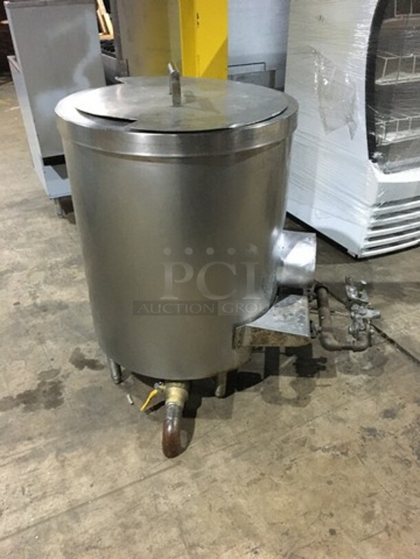 Empire Commercial Natural Gas Powered Bagel Kettle! All Stainless Steel! On Legs! - Image 3 of 9
