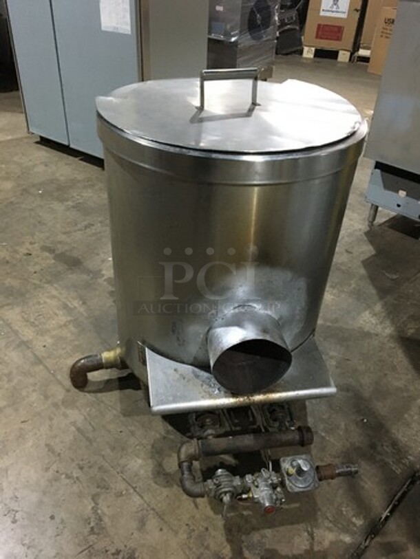 Empire Commercial Natural Gas Powered Bagel Kettle! All Stainless Steel! On Legs! - Image 4 of 9