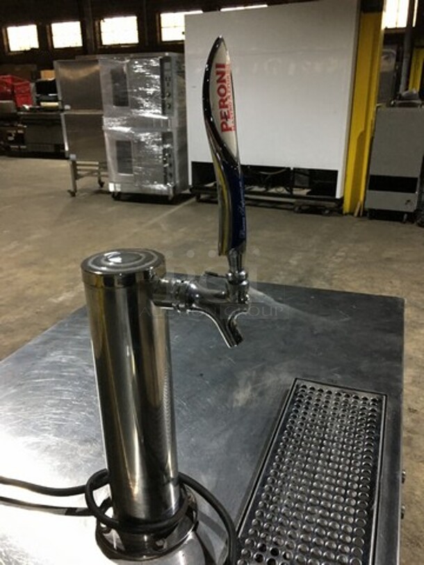 WOW! Everest Commercial Refrigerated Single Tap Kegerator! With Beer Tower! With 2 Door Underneath Storage Space! Model EBB59 Serial BBB5914020021! 115V 1 Phase! - Image 8 of 9